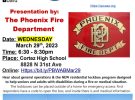 PBWAB Meeting – Presentation by Phoenix Fire Department